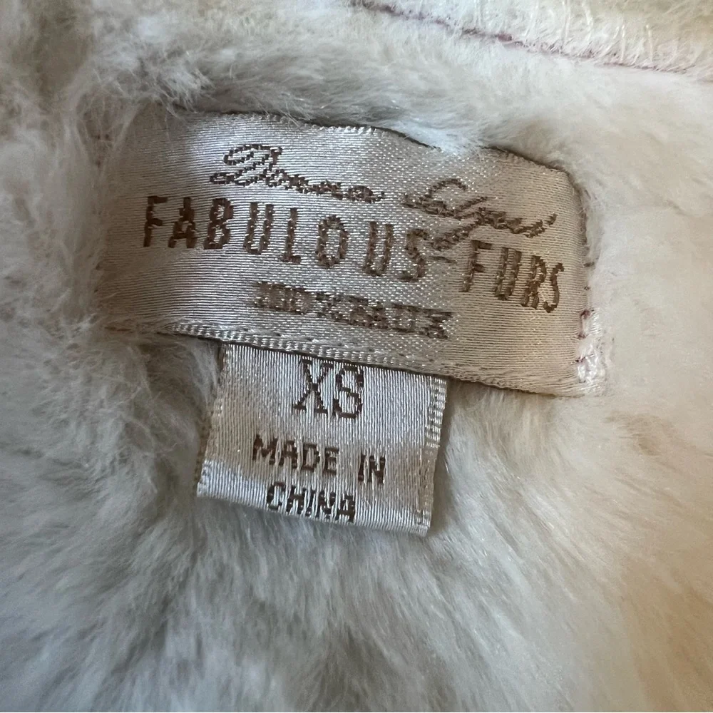 Donna Salyers' Fabulous Furs Girl's Pink Faux Suede & Fur Coat Size XS $140